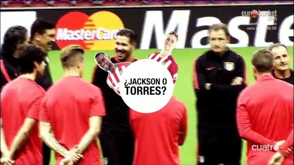 El Atlético de Madrid con la duda de si juega Fernando Torres o Jackson Martínez