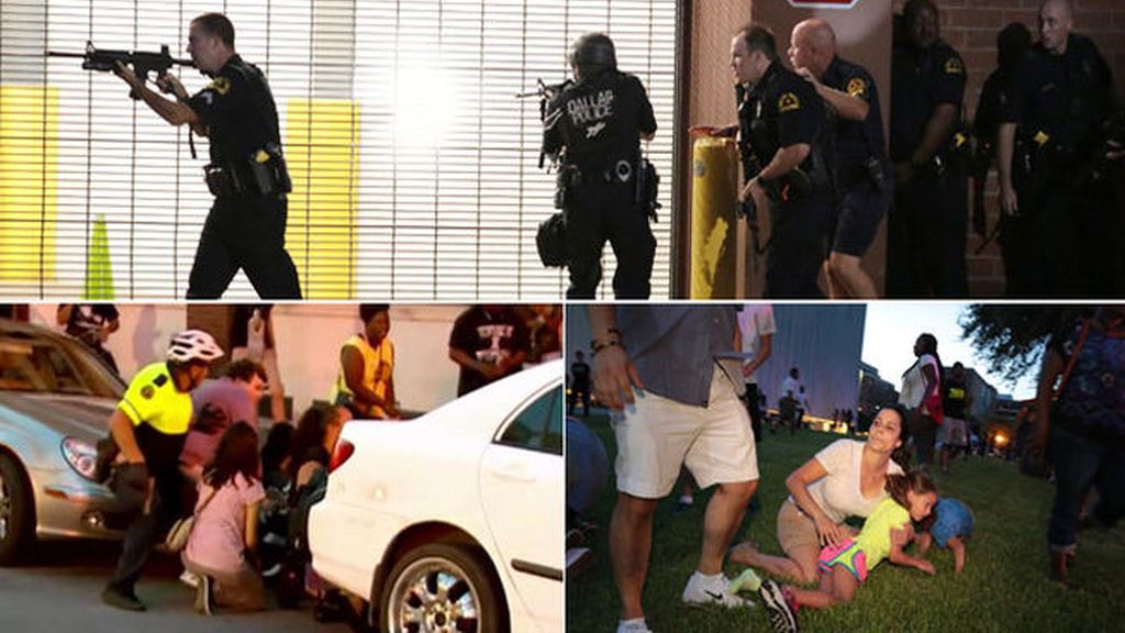 Cinco policías muertos a tiros en Dallas