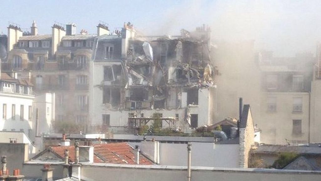 17 heridos por una explosión de gas en París