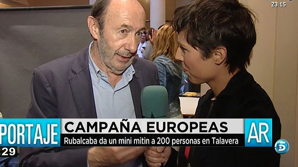 Rubalcaba: "En muchos países, Cañete ya no estaría presidiendo la lista del PP"