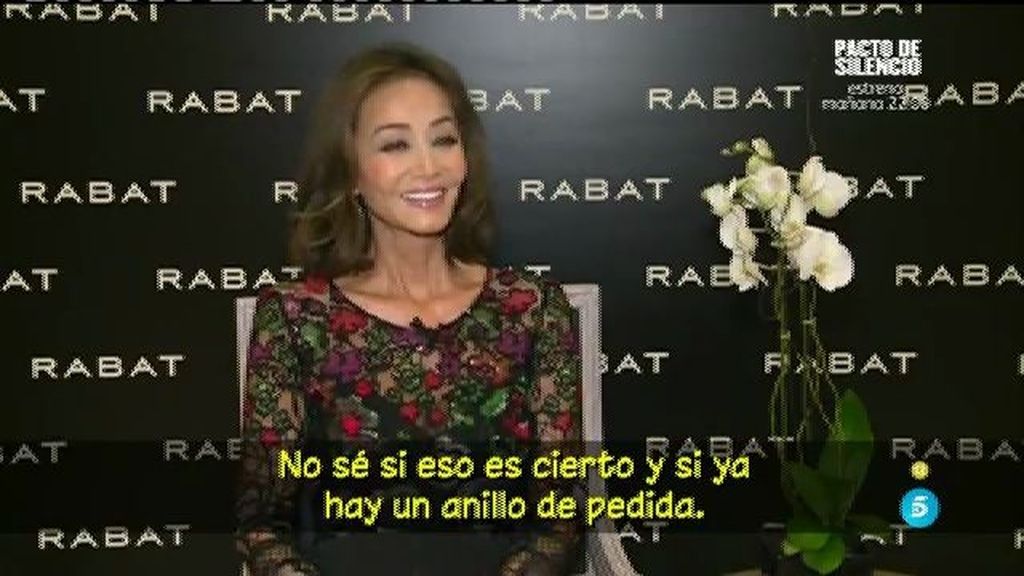 Isabel Preysler no descarta vivir junto Vargas Llosa en un futuro como "todas las parejas"