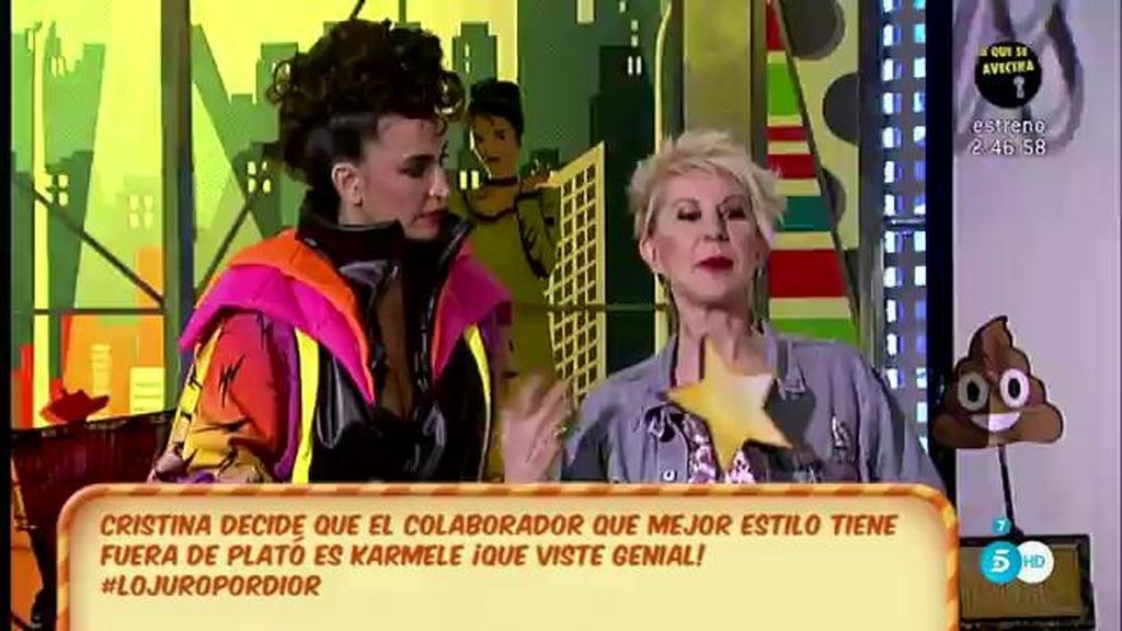 Karmele, la mejor vestida en la fiesta benéfica de 'Los mensajeros de la Paz'