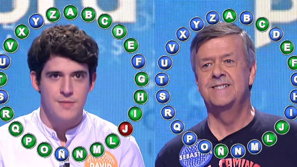David suda más de lo previsto para vencer a Sebastián en el Rosco de Pasapalabra
