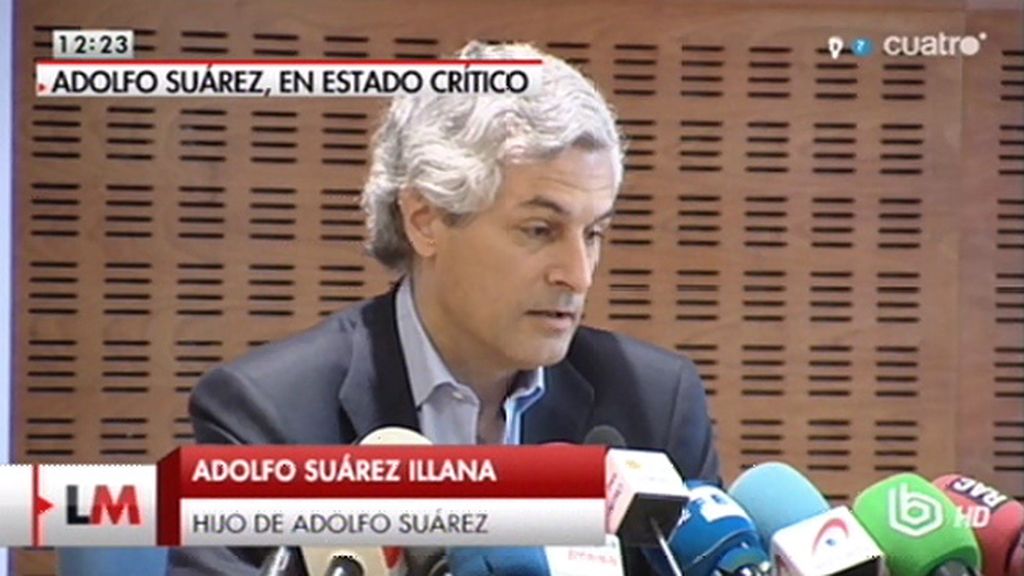 Adolfo Suárez Illana: "Todo nos hace indicar que el desenlace es inminente"