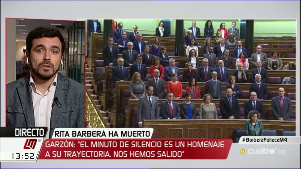 Alberto Garzón tampoco hubiera guardado el minuto de silencio en el Senado