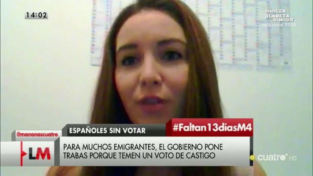 Una emigrante española explica las dificultades de votar viviendo en el extranjero