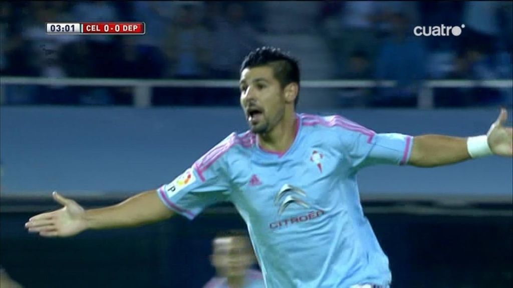 ¡Golazo de Nolito en la primera llegada del Celta ante el Dépor! ¡Golazo de Nolito en la primera llegada del Celta ante el Dépor!