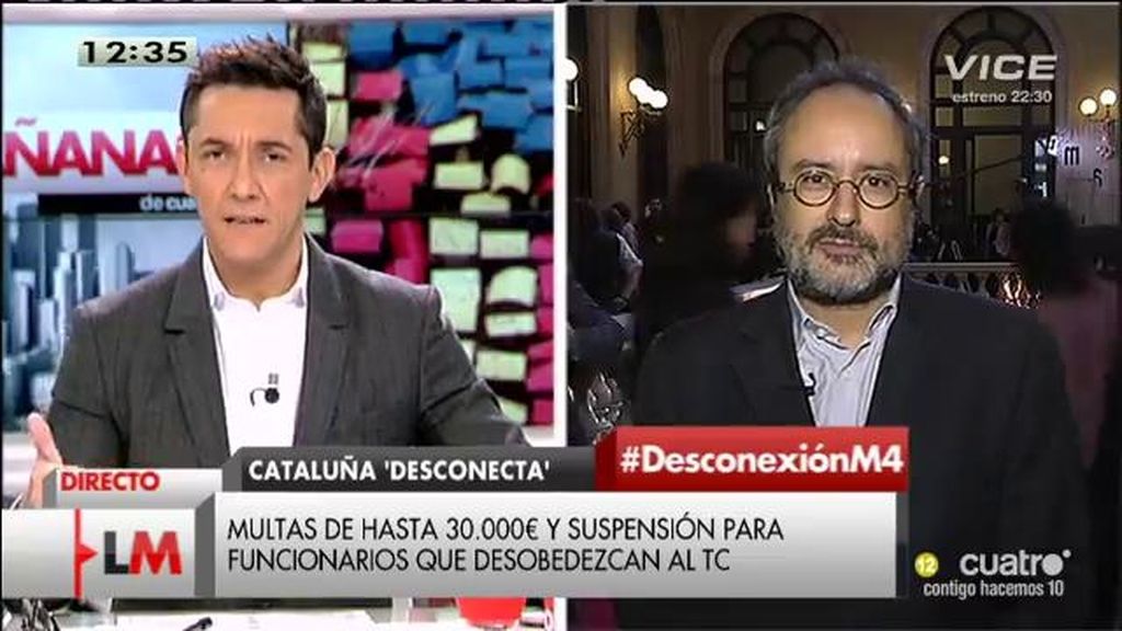 “Si el Constitucional desautoriza la desconexión de Cataluña, desobedeceremos”