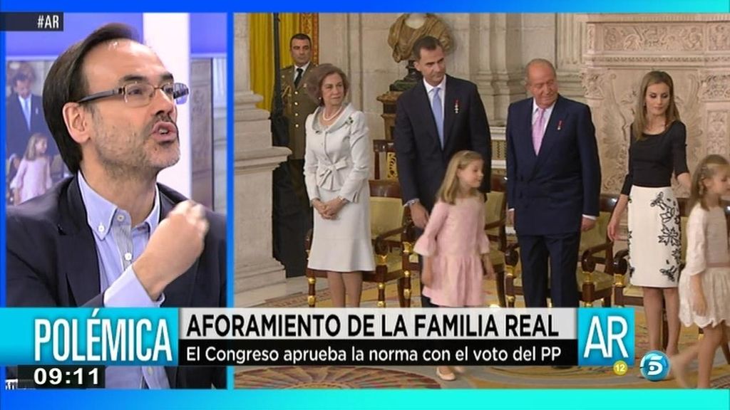 Fernando Garea: "El aforamiento de Juan Carlos ha sido exprés y plus"