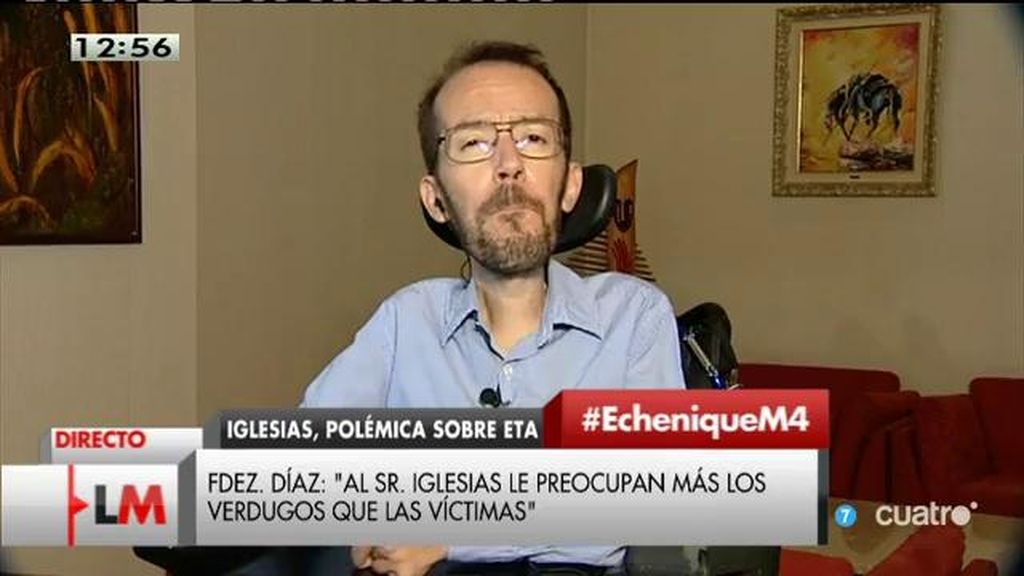 Pablo Echenique: "Pablo Iglesias no dice lo que dicen los titulares que dice"