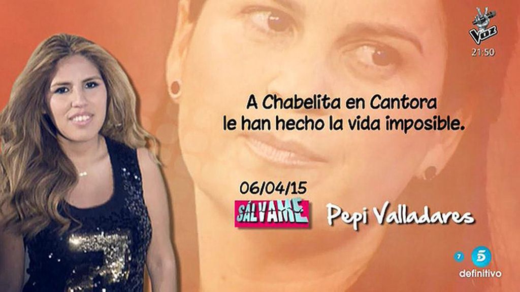 Pepi Valladares: "A Chabelita en Cantora le han hecho la vida imposible"