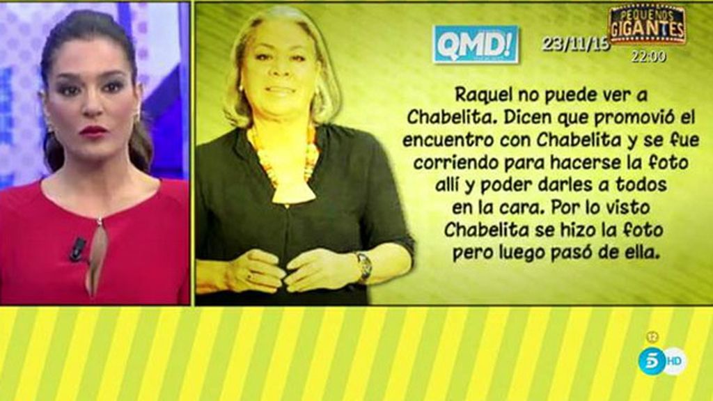Carmen Gahona, en 'QMD!': "Chiquetete se fue a casa de su madre y no ha vuelto más"