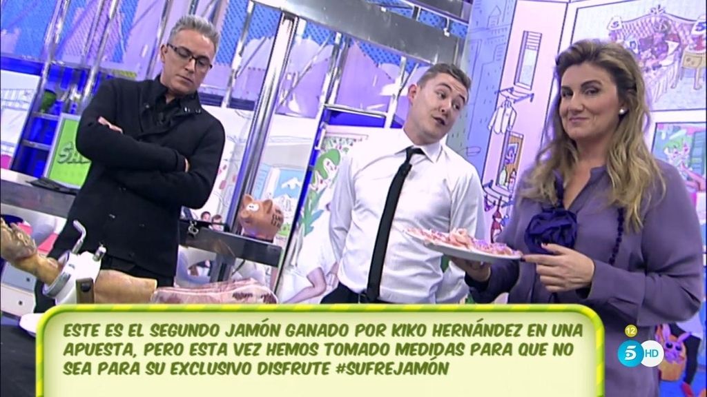 Kiko Hernández, enfadado con Carlota: "Para mí, este jamón está profanado"