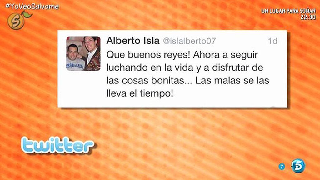 Alberto Isla vuelve a Twitter: "Las cosas malas se las lleva el tiempo"