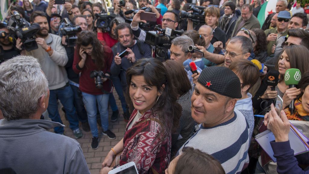 Concentración contra la entrada en prisión del concejal de Podemos en Andalucía