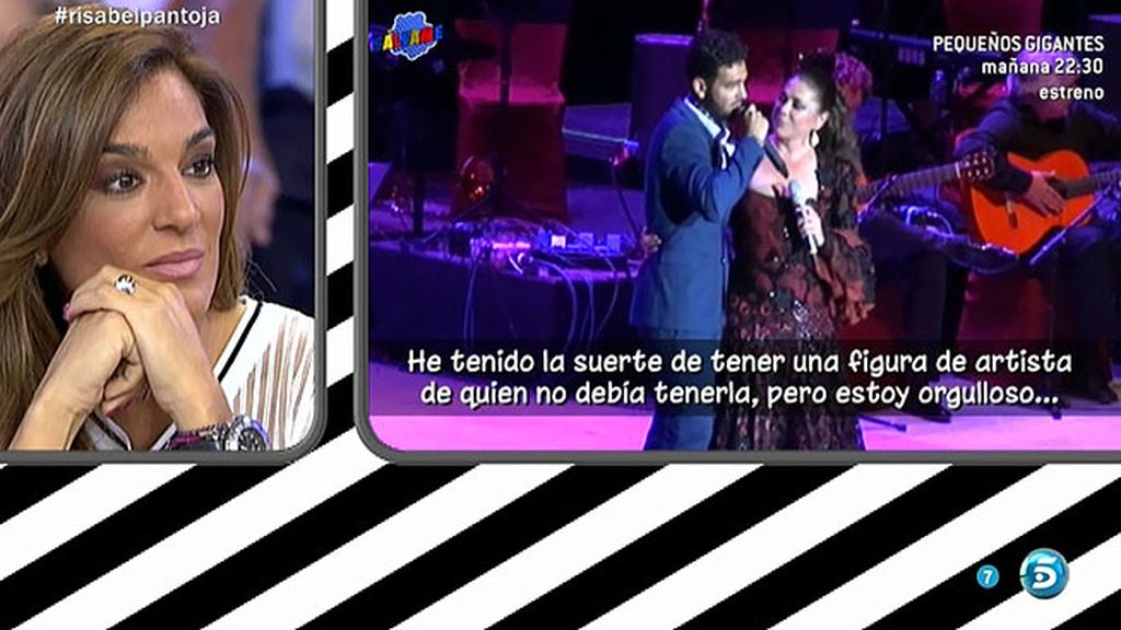 Manuel Cortés sorprende a Isabel Pantoja en su concierto de Córdoba