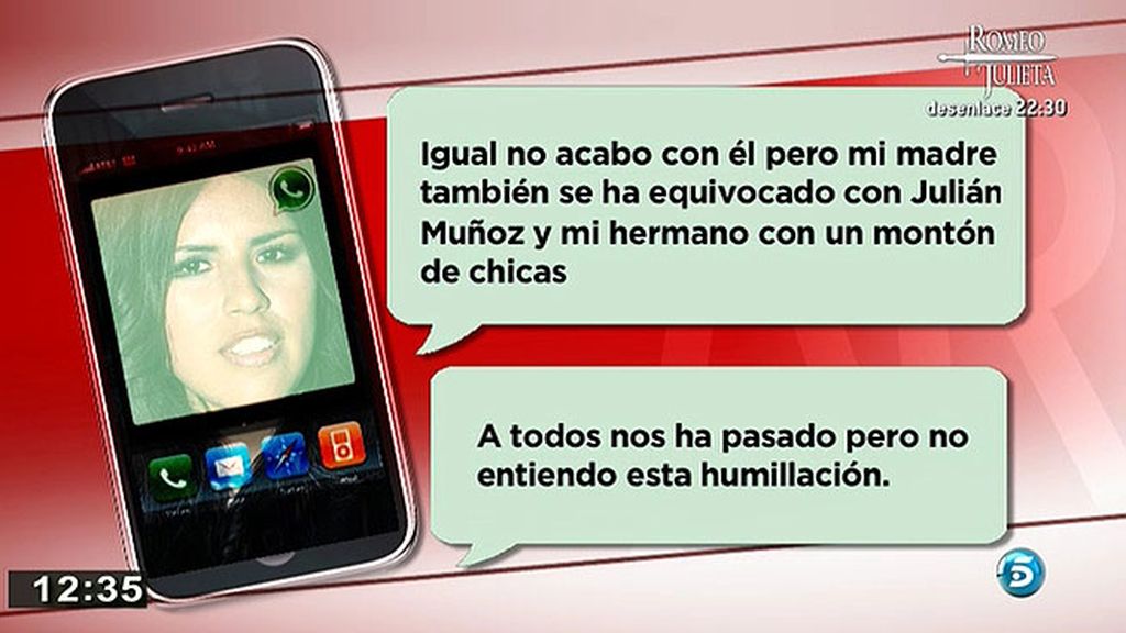 Chabelita: "Mi madre también se equivocó con Julián Muñoz"