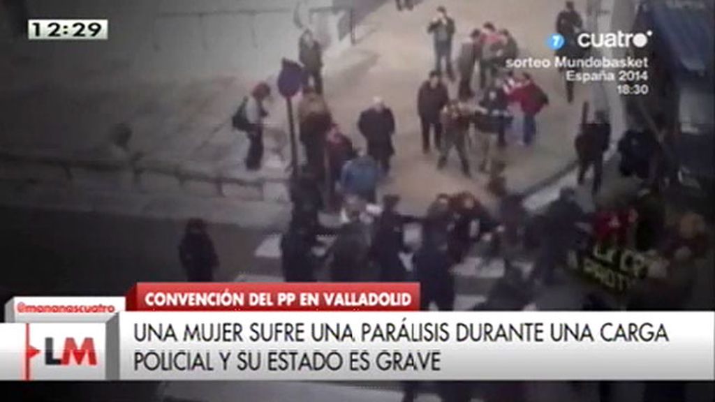 3 detenidos y 7 heridos en una protesta durante la convención del PP en Valladolid