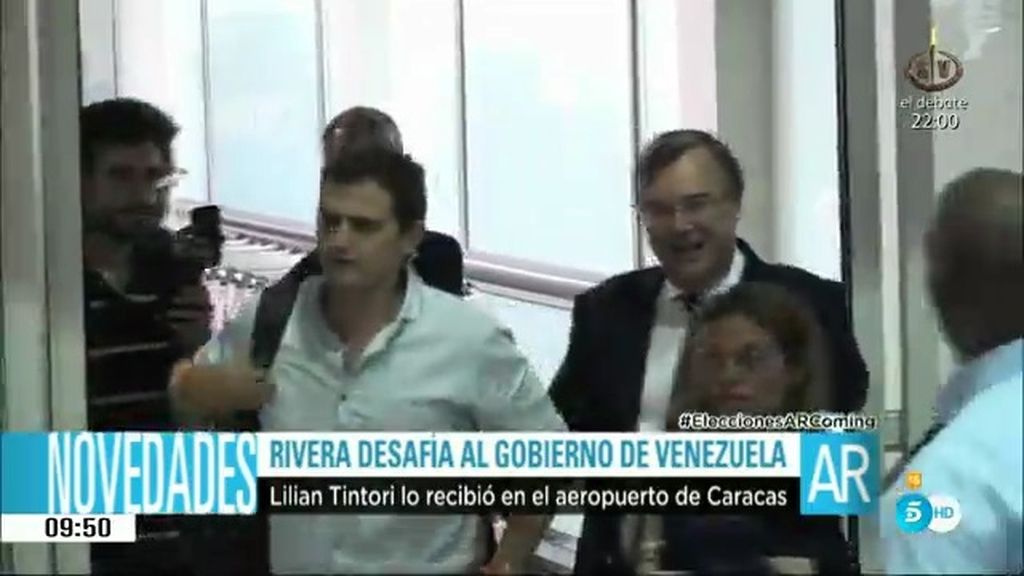 Albert Rivera llega a Caracas
