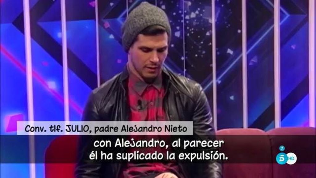 Julio Nieto, padre de Alejandro de 'GH VIP': "Estamos muy agobiados de que esté ahí”