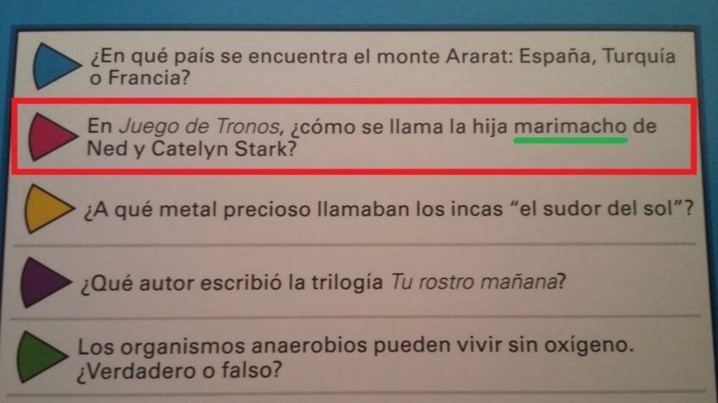 #HoyEnLaRed: el Trivial la lía con una pregunta sobre Juego de Tronos