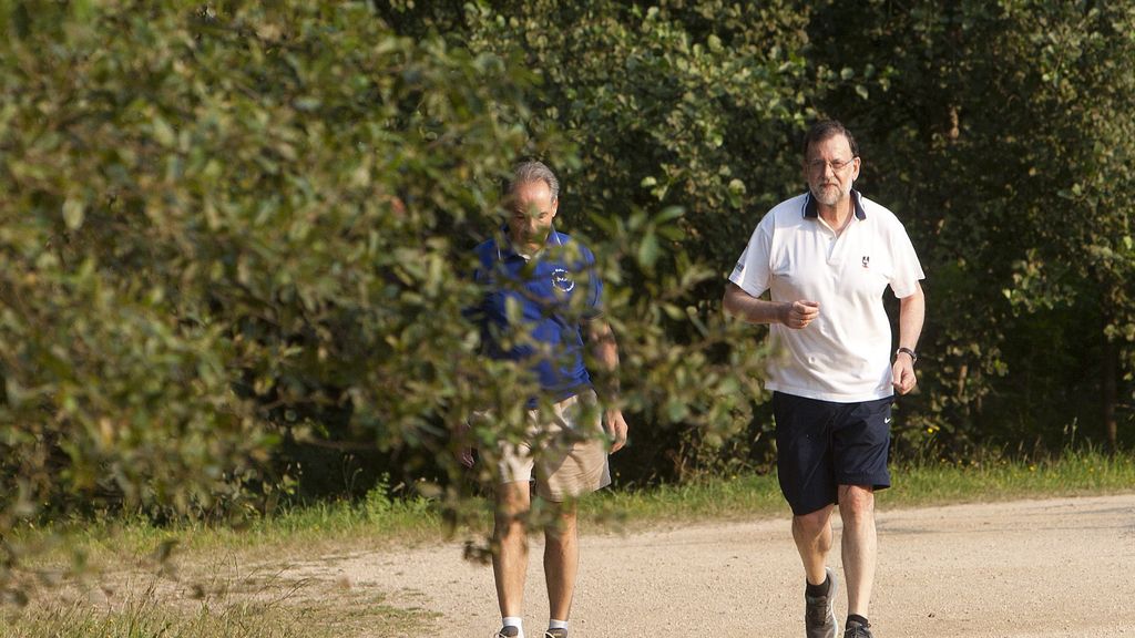 Rajoy aprovecha su estancia en Pontevedra para pasear y pensar