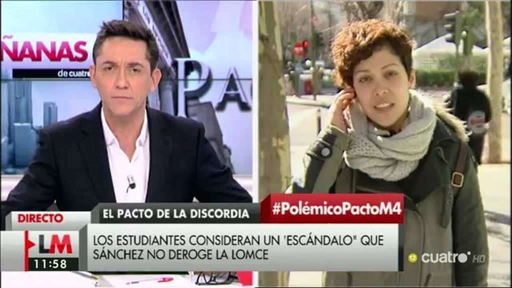 Ana García (Sindicato de Estudiantes): "Sánchez y la dirección del PSOE han preferido pactar con la derecha"