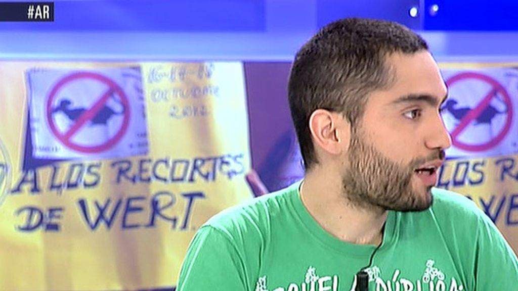 Tohíl Delgado: "Es una huelga política porque el PP no nos permite estudiar"