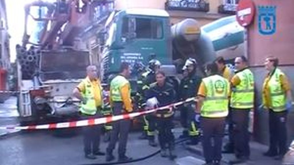 Muere un conductor aplastado por una hormigonera en Madrid
