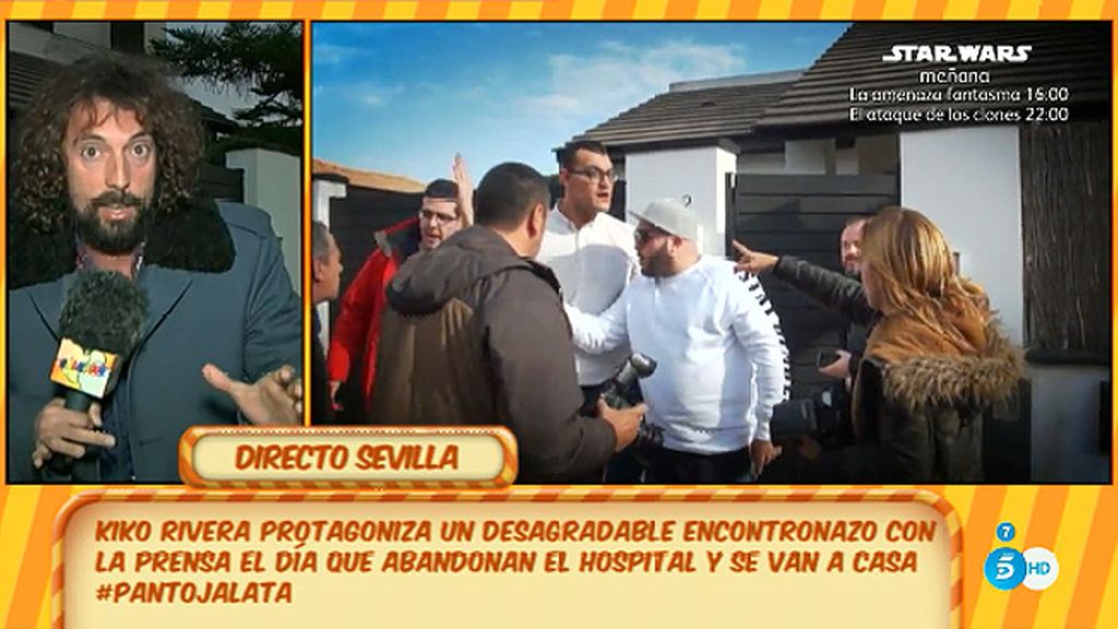 J.A. León afirma Irene Rosales ha salido del hospital con su hija mientras Kiko Rivera atendía a los medios