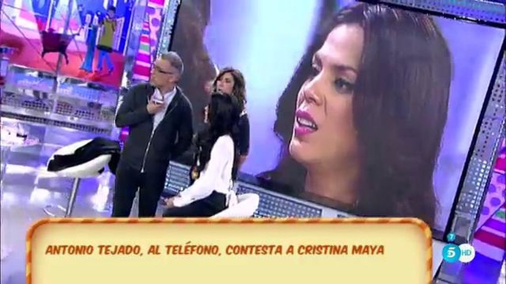 Antonio, contesta a Cristina Maya: “Yo he visto a esta mujer dos veces en mi vida”