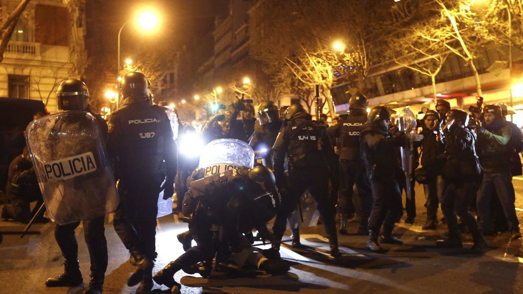 Tres miembros de Resistencia Galega, entre los detenidos por los disturbios del 22-M