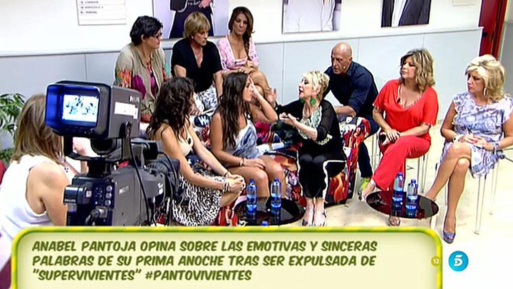 Anabel Pantoja no quería entrar en plató... Así que 'Sálvame' lo monta en el pasillo