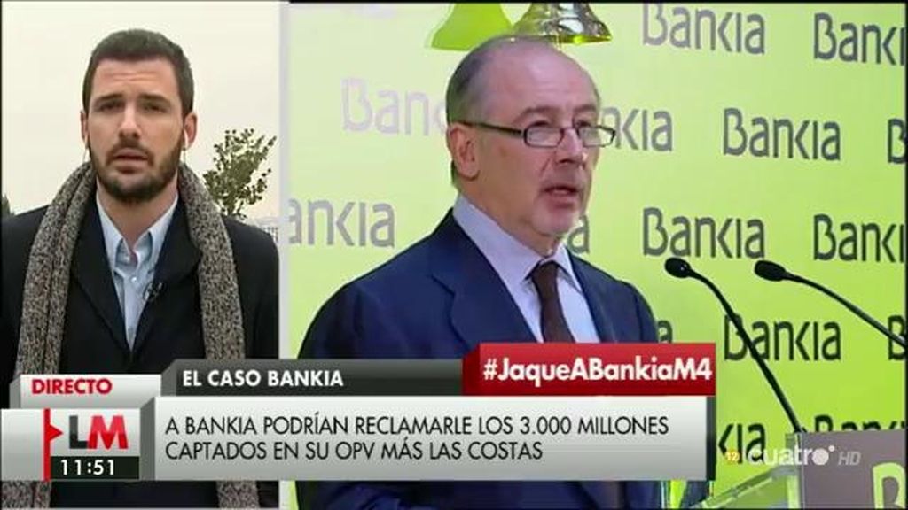 Eduardo Garzón, sobre la salida a bolsa de Bankia: "Está claro que hay responsabilidades políticas detrás"