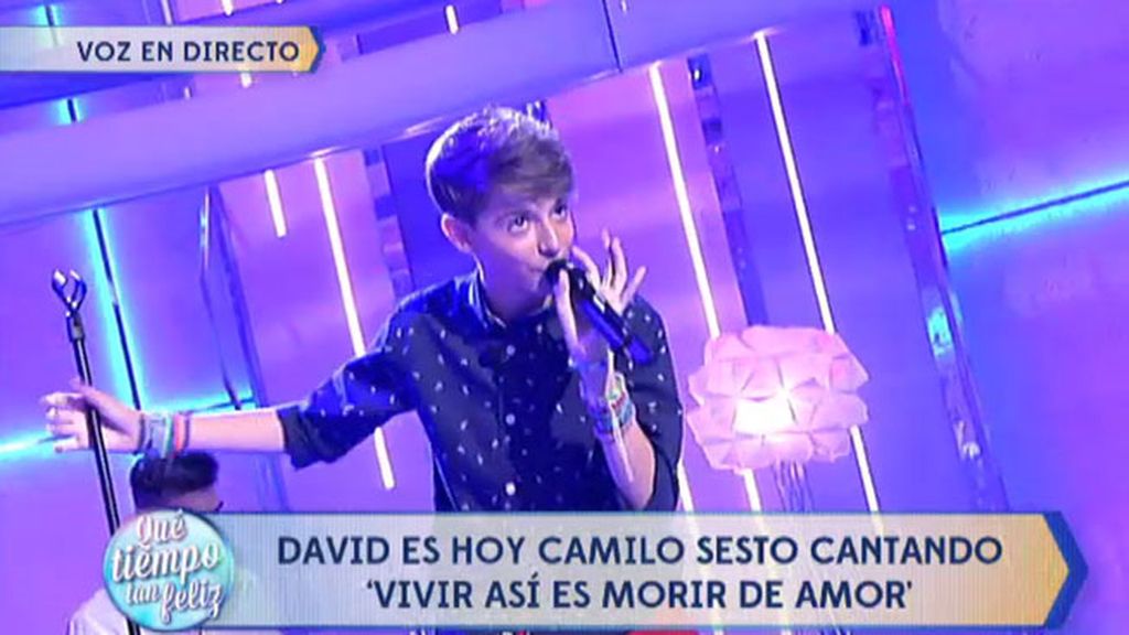 David Parejo triunfa con 'Vivir así es morir de amor', de Camilo Sesto