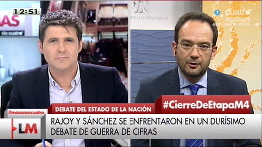 Hernando cree “injustificable” que Villalobos jugara durante la intervención de Rajoy