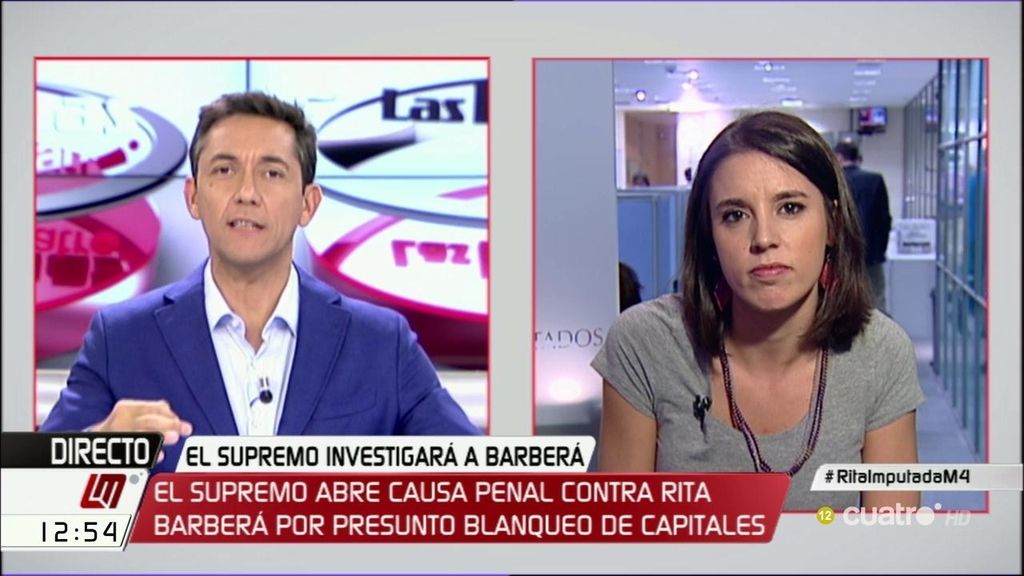 La entrevista de I. Montero, a la carta