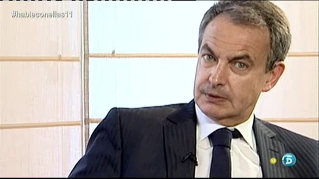 José Luis Rodríguez Zapatero: "Felipe VI se tiene que hacer cargo del ánimo de la gente"
