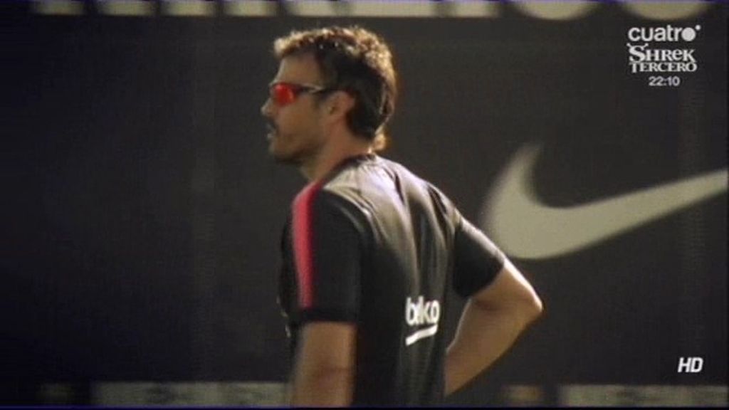 Luis Enrique abre las puertas del entrenamiento del Barça a la prensa