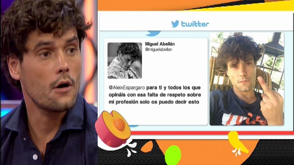 Miguel Abellán: "No me enorgullezco de ese gesto, nunca he entrado en estos debates"