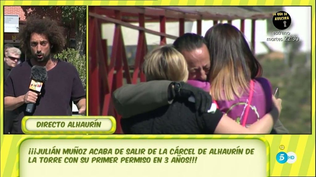 Julián Muñoz sale de la cárcel, pide disculpas y da las gracias a su familia, a su exmujer y a los medios