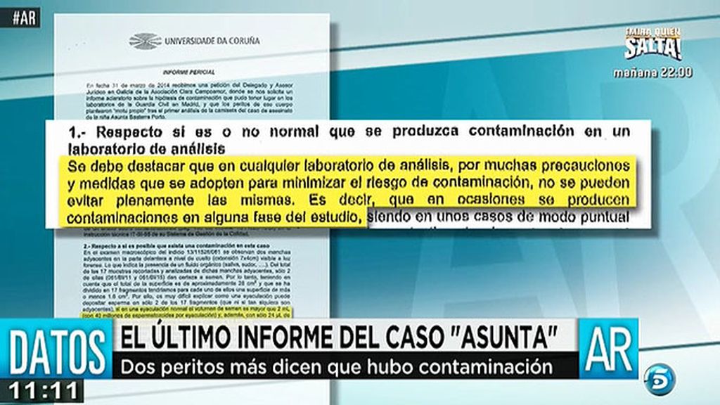 Dos peritos de la Universidad de La Coruña aseguran que hubo contaminación en el laboratorio