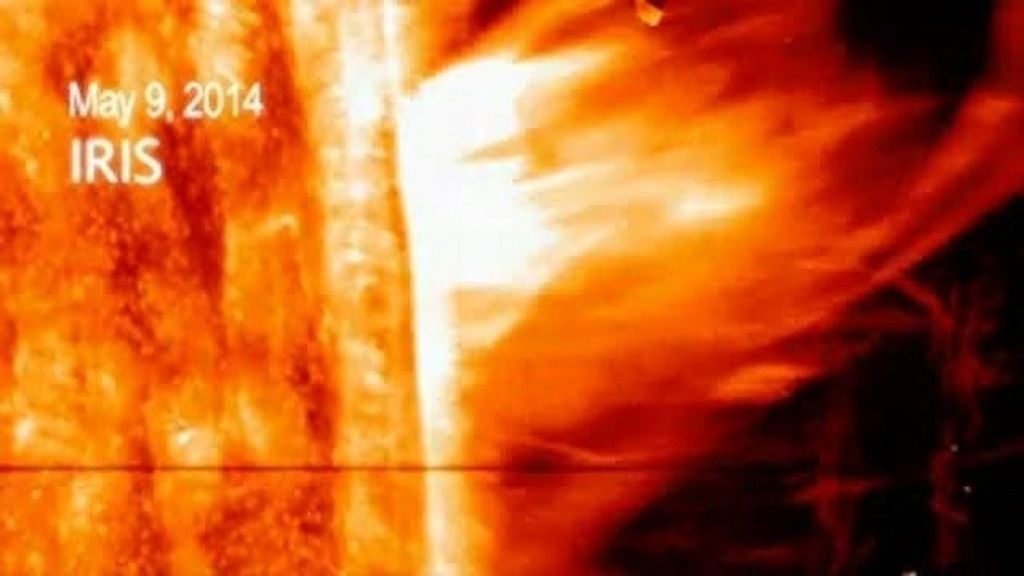 Un vídeo muestra la  gran explosión solar que supera en siete veces el tamaño de la Tierra
