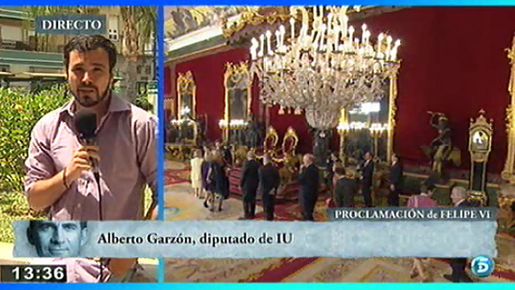 Alberto Garzón, sobre Don Felipe: “Es un discurso vaporoso que se esfuma"