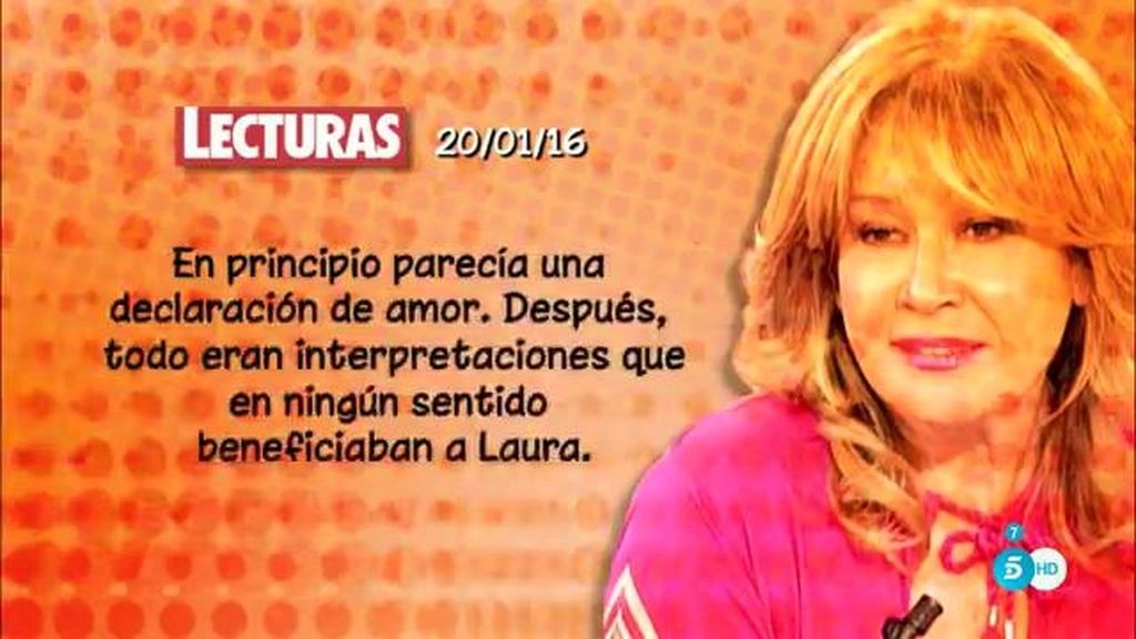 Mila Ximénez: "Kiko tendió en el plató una carta que pertenecía a la intimidad de Laura"