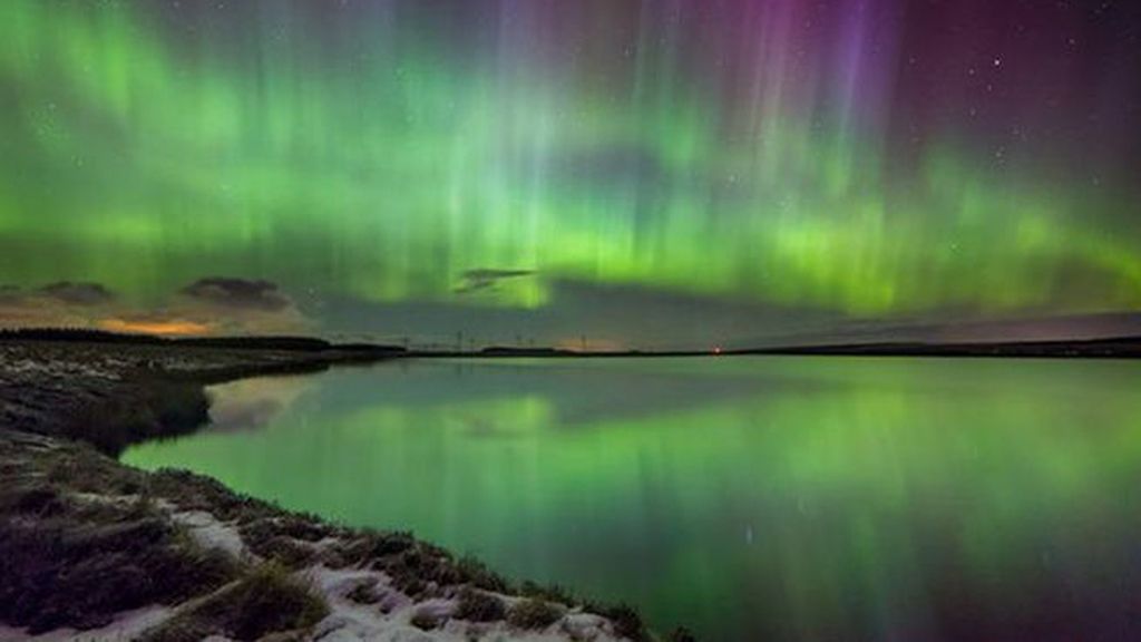Espectacular estampa de auroras boreales en el cielo de Reino Unido y Alemania
