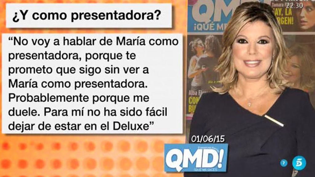 Terelu, de María Patiño: “No voy hablar de ella como presentadora porque no la veo"