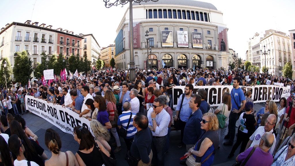 El grito que recorre las calles españolas por los derechos de los refugiados