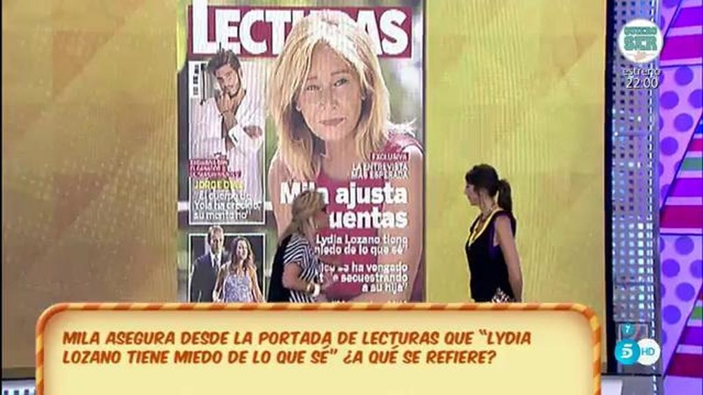 Mila Ximénez, en ‘Lecturas’: “Lydia Lozano tiene miedo de lo que sé”