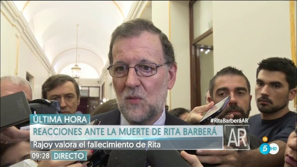 Rajoy, tras el fallecimiento de Rita: “Me siento muy apenado, esto es realmente duro”